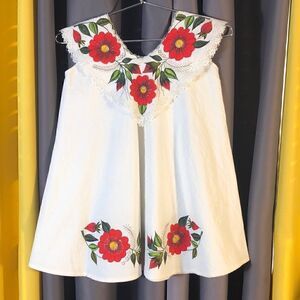 Girls handmade, hand painted dress size 10